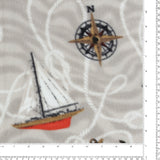 Molleton imprimé - Côte Est - 011 - Gris