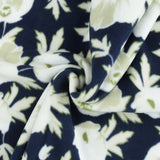 Mountain Fleece Prints - Winter Floral - 013 - Navy