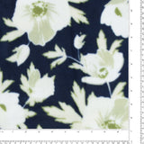 Mountain Fleece Prints - Winter Floral - 013 - Navy