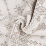 Molleton imprimé - Tricot Nordique  - 017 - Gris