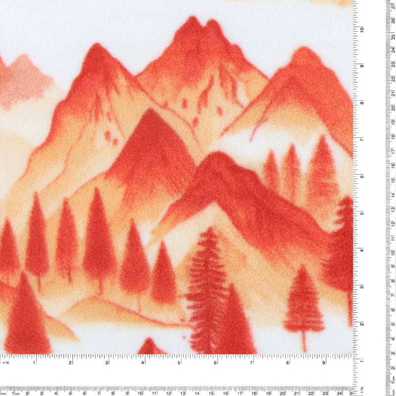 Mountain Fleece Prints - Mountain View - 025 - Sunset