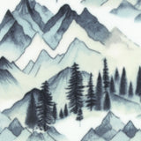 Mountain Fleece Prints - Mountain View - 026 - Blue Haze