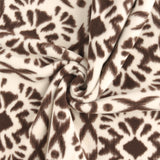 Mountain Fleece Prints - Ikat Art - 031 - Brown