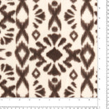 Mountain Fleece Prints - Ikat Art - 031 - Brown