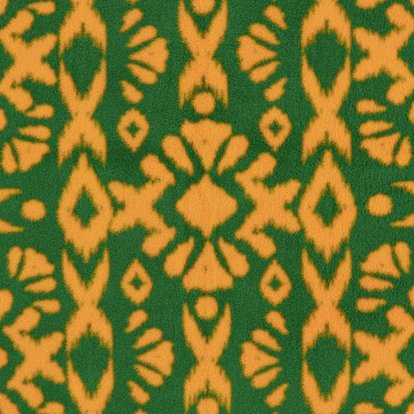 Mountain Fleece Prints - Ikat Art - 032 - Orange