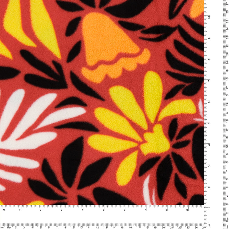 Mountain Fleece Prints - African Vibes - 034 - Red