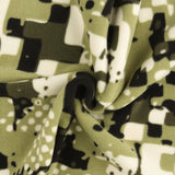 Mountain Fleece Prints - Abstract Houndstooth - 037 - Olive