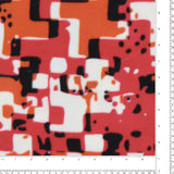 Mountain Fleece Prints - Abstract Houndstooth - 038 - Red