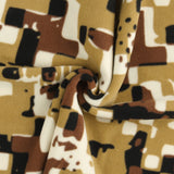 Mountain Fleece Prints - Abstract Houndstooth - 039 - Allspice