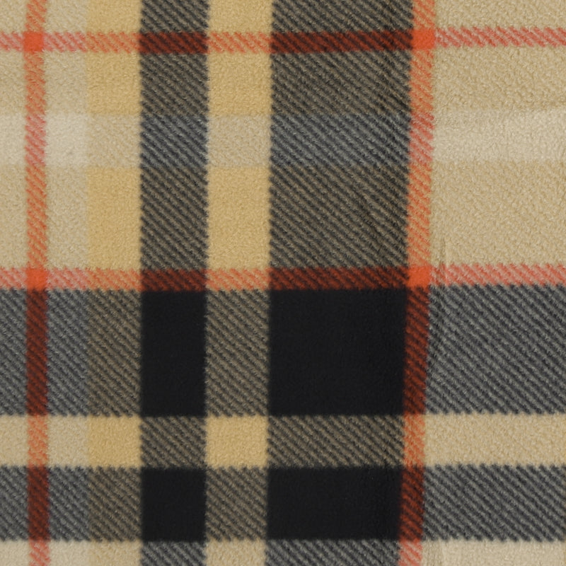 Mountain Fleece Prints - Street Plaid - 040 - Camel