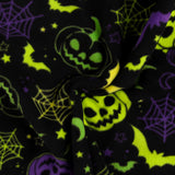 Mountain Fleece Prints - Happy Halloween - 043 - Black