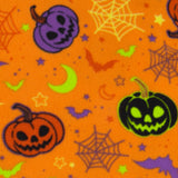 Mountain Fleece Prints - Happy Halloween - 044 - Orange