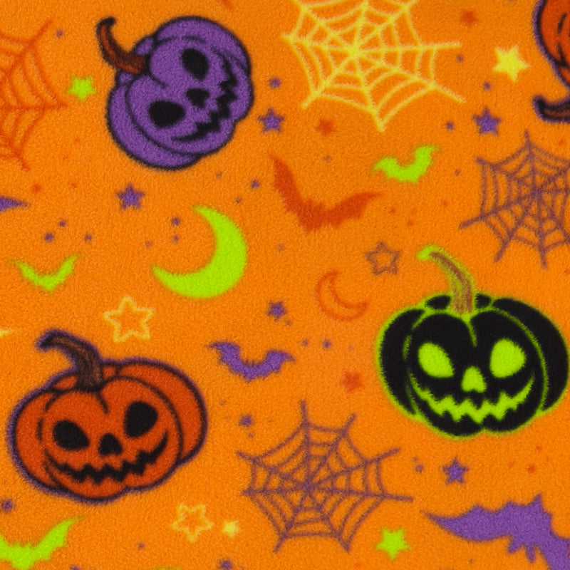Mountain Fleece Prints - Happy Halloween - 044 - Orange