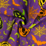 Molleton imprimé - Joyeuse Halloween - 045 - Mauve