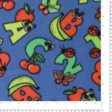 Printed Fleece - VALLEY - 002 - Blue