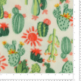 Printed Fleece - VALLEY - 004 - Cream