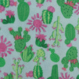 Printed Fleece - VALLEY - 005 - Aqua