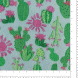 Printed Fleece - VALLEY - 005 - Aqua