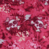 Printed Fleece - VALLEY - 008 - Fuschia