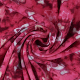 Printed Fleece - VALLEY - 008 - Fuschia