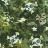 Printed Fleece - VALLEY - 009 - Khaki