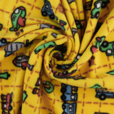 Printed Fleece - VALLEY - 011 - Yellow