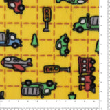 Printed Fleece - VALLEY - 011 - Yellow