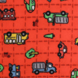 Printed Fleece - VALLEY - 012 - Red
