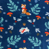 Molleton imprimé - <Valley> - 020 - Marine