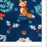 Molleton imprimé - <Valley> - 020 - Marine