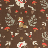 Molleton imprimé - <Valley> - 021 - Brun