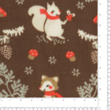 Molleton imprimé - <Valley> - 021 - Brun