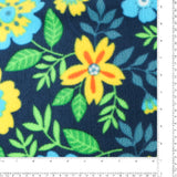 Molleton imprimé - <Valley> - 022 - Marine