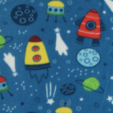 Printed Fleece - VALLEY - 026 - Blue