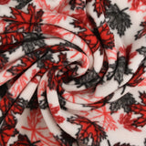 Printed Fleece - VALLEY - 034 - White