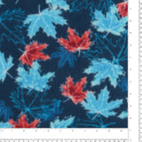 Printed Fleece - VALLEY - 036 - Blue