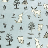 Printed Fleece - VALLEY - 037 - Denim