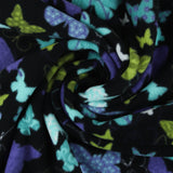 Printed Fleece - VALLEY - 050 - Black