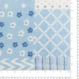 Molleton imprimé - <VALLEY> - 056 - Bleu Ciel