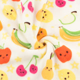 Printed Fleece - Valley - 001 - White