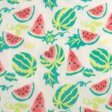 Printed Fleece - Valley - 002 - White