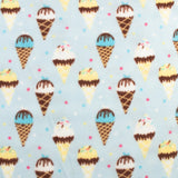Printed Fleece - Valley - 003 - Light Blue
