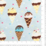 Printed Fleece - Valley - 003 - Light Blue
