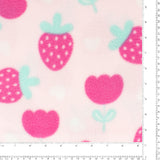 Printed Fleece - Valley - 004 - Light Pink