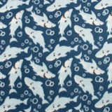 Printed Fleece - Valley - 005 - Dark Blue