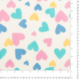 Printed Fleece - Valley - 007 - White