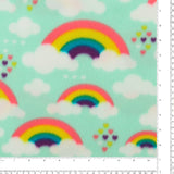 Printed Fleece - VALLEY - 001 - Aqua