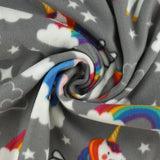 Printed Fleece - VALLEY - 002 - Grey