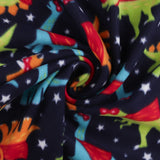 Printed Fleece - VALLEY - 006 - Navy