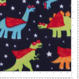 Printed Fleece - VALLEY - 006 - Navy